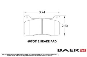 Ford Mustang Brake Kit - Front - Baer Brakes - SS4+ Deep Stage with S4 Caliper and SDZ 11.625in Slotted/Drilled Rotors - Fire Red - `15-`23